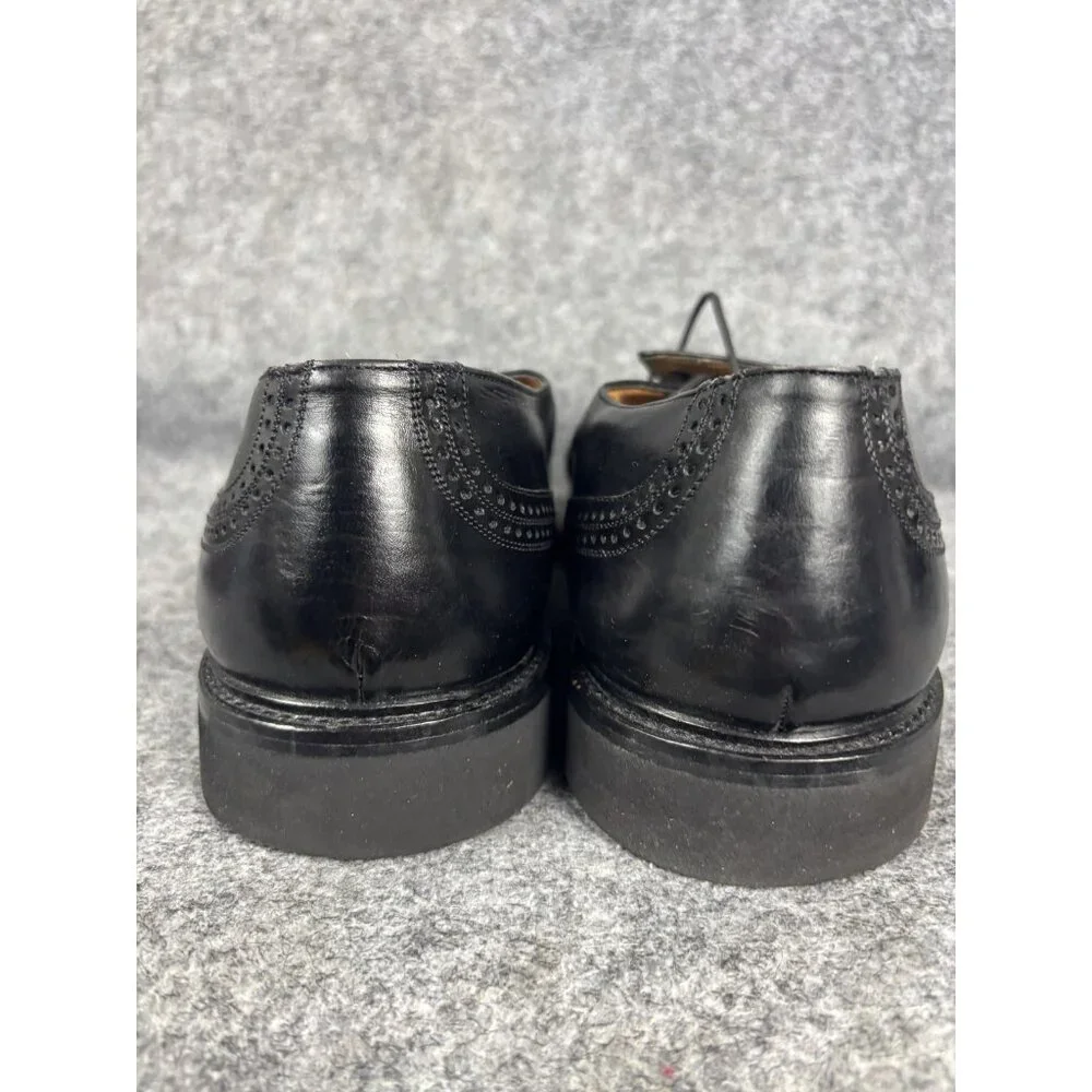 Giorgio's Palm Beach Shoes Mens Size 13 Black Leather Cap Toe Oxford Vibram Sole